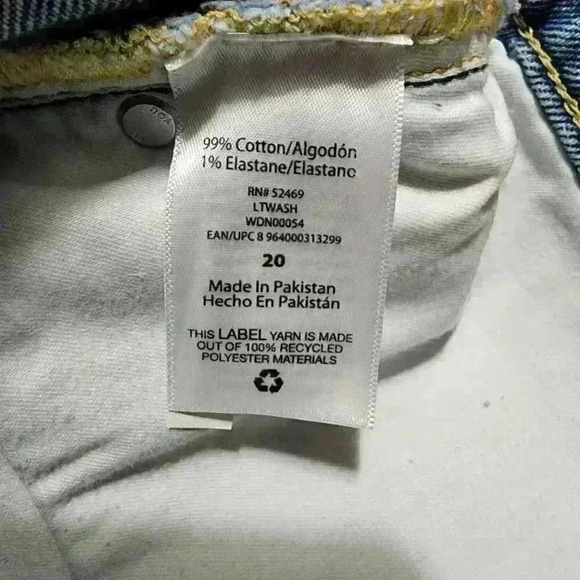 Free Assembly Womens Jeans 14, 16, 20 Original 90'S Denim Straight Leg High Rise - Picture 12 of 12